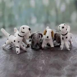 Holiday Dogs Wool Felt Ornaments Set of 6 - 'Barking Holiday' Collection