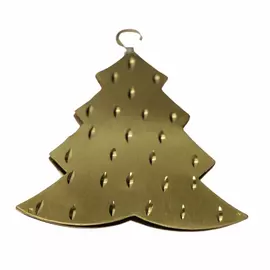 Modern metallisk julgransberlock - Guldfinish Festlig Ornament