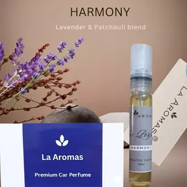 La Aromas Harmony: Lavendel & Patchouli infunderad bilparfym Elegance