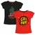 Cotton printed T shirts for girls (Pack of 2)