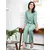 Power Sutra Poly Moss Pant Suit - Sea Green