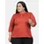 Power Sutra Keyhole Neckline Cotton Top - Rust