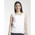 Power Sutra Square Neck Poly Moss Camisole - White