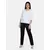 Power Sutra Cotton Split Neck Top - White