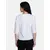 Power Sutra Cotton Split Neck Top - White