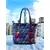 Fyaril Multicolor Cotton Tote Bag with Double Compartment