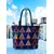 Fyaril Cotton Tote Bag - Double Compartment, Multicolor Print
