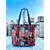 Fyaril Multicolored Cotton Double Compartment Tote Bag