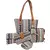 Multicolor Cotton Bohemian Women's 5-Piece Handbag Set