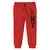 Minicult Trainingshose aus Baumwolle mit grafischen Drucken und Taschen (Pack 1) (ROT)