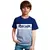 Minicult Cotton Boys Tshirt Cut and sew Pattern with Chest Print (Pack of 1)(Grey)