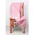 Hemmed throws in pink color