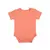 NO TOXIC Organic Cotton Bodysuit for Baby Boys and Baby Girls - Comfortable and Safe Half Sleeve Crew Neck Design - 100% GOTS Certified - Perfect for Everyday Wear - 0-3 Months - Coral