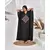 The Saffron Saga Handbrodered Designer Luxury Kaftan Black - S