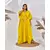 The Saffron Saga Handbrodered Designer Luxury Kaftan Yellow - S