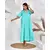The Saffron Saga Solid Half Sleeves Pure Cotton Nighty Sea Green - S