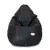 Sattva Classic XXXL Bean Bag Cover (No Filling) Black With Red Piping