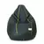 Sattva Classic XXXL Bean Bag Cover (No Filling) Dark Green With Yellow Piping