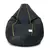 Sattva Classic XXXL Bean Bag Cover (No Filling) Black With Yellow Piping