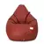 Sattva Classic XXXL Bean Bag Cover (No Filling) Tan With Red Piping