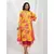 Yellow Fuchsia Pink Cotton Floral Kurta Set