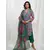 Rani Pink Green Cotton Tropical Print Kurta Set