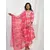 Jordgubbsrosa & vit bomull Tropical Print Kurta Set