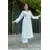 Nargis - Ensemble Kurta en coton blanc