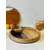 Multicolor round shape tray