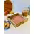 Pink color handmade tray