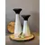 Candelabro blanco y negro