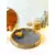 Black & white round shape handmade tray