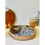 Blue & white round shape handmade tray