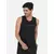 Cotton Black Vest 