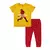 Minicult cotton kids Pants and Half sleeve T-shirt Combo set-Musturd Yellow
