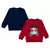 Minicult Cotton Full Sleeve T Shirts for Boys and Girls (Pack of 2)-Red & Navy