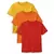 Minicult Basics Cotton Kids Half Sleeve T Shirts in Vibrant Solid Colors (Pack of 3)