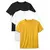 Minicult Basics Cotton Kids Half Sleeve T Shirts in Vibrant Solid Colors (Pack of 3)