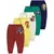 Minicult Cotton Baby Pajama Pants with Super Hero Character Prints and Colors(Pack of 5)