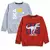 Minicult Cotton Printed Sweatshirts for Boys and Girls Ideal for Light Winter(Pack of 2)-Grey