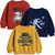 Minicult Unisex Fleece Round Neck Sweatshirt - Red (11-12 Years)