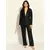 Black Sequined Single-Breasted Party Blazer with Trouser