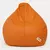 Sattva Classic XXXL Bean Bag Cover (No Filling) Orange With Navy Blue Piping