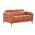 Clarissa Half Leather 2 Seater Sofa - Oyster Beige