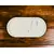 Hasnain White Marble Oval Tray - 12 x 6 Inch Polished Finish