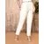 Kiva Off-White Handloom Maheshwari Silk Ankle-Length Women's Pants