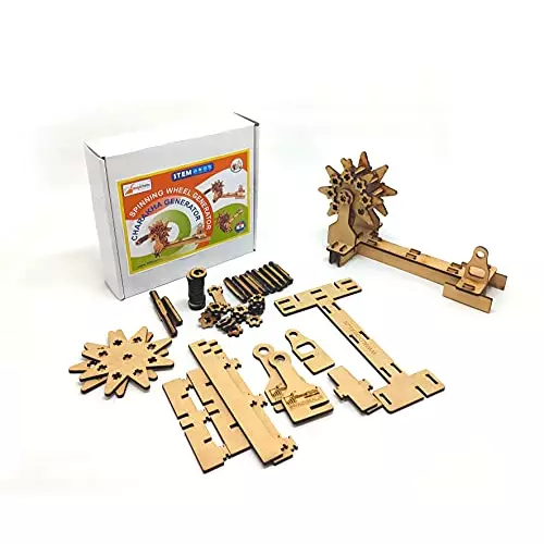 StepsToDo Spinning Wheel Generator Kit DIY Charkha Generator