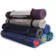 KD Baumwoll-Yogamatte, handgewebte Yogamatte, umweltfreundliche, handgewebte Bio-Yogamatte, höchste schwere Qualität, mit Tragegurt, 61 x 183 cm, Trainingsmatte – Blau und Weiß