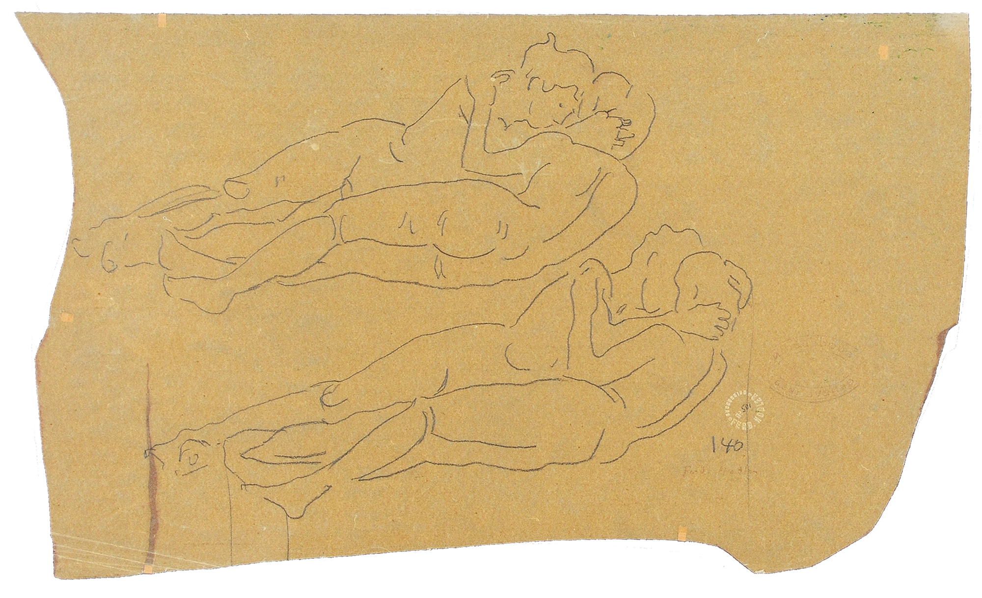 Ferdinand Hodler, Studie zu "Die Liebenden"