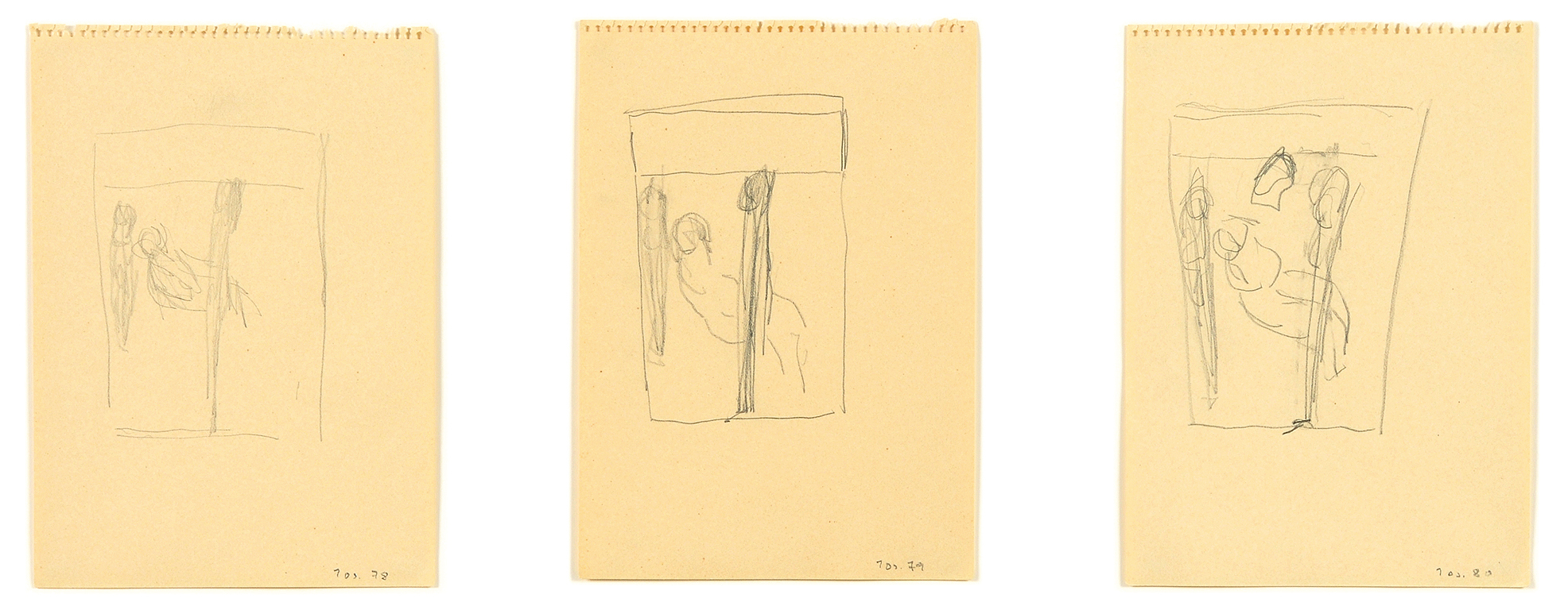 Hans Josephsohn, 3 drawings